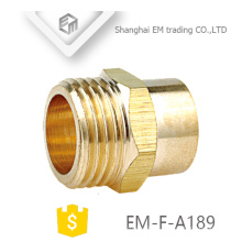 EM-F-A189 Brass Double pass male thread hose connecting pipe fitting